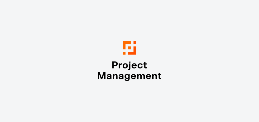 Project Management vertical logo on a light gray backgroundd